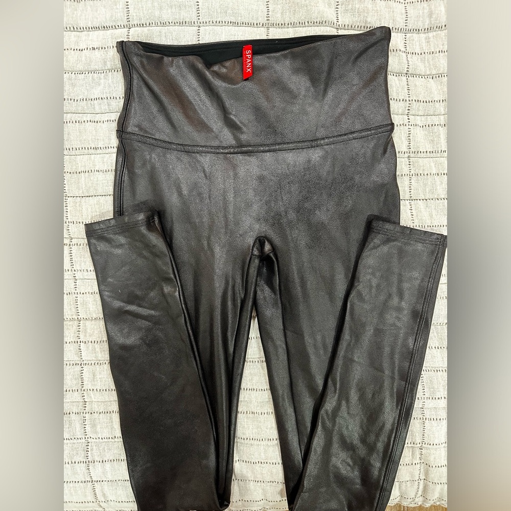 Spanx faux leather leggings
